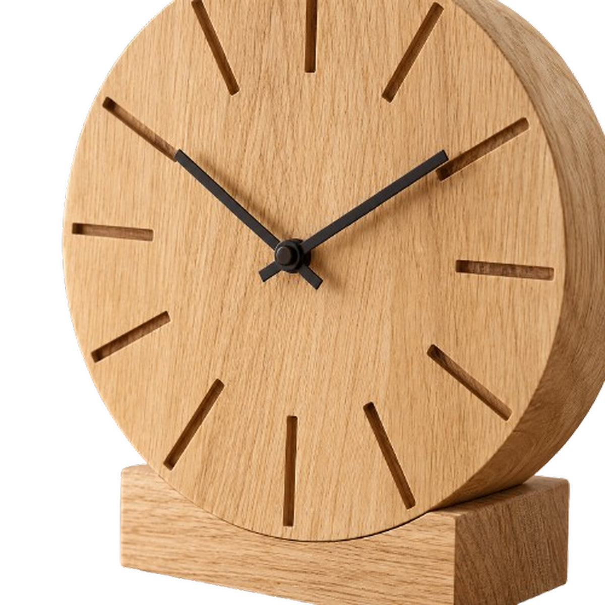 Natuhr F5401 Boom Wand- und Tischuhr aus Massivholz Eiche