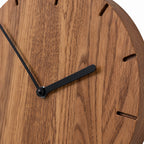Natuhr F4002D Solide Funkwanduhr aus dunkler Eiche
