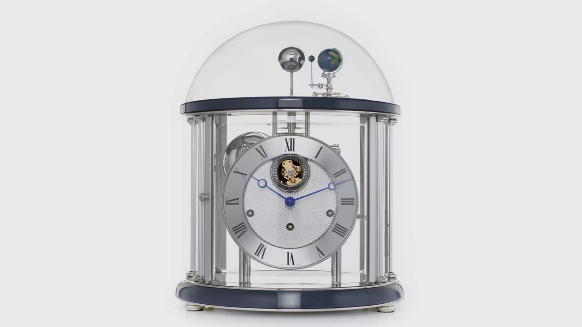 Hermle 22805-740352 Tischuhr Tellurium Schwarz Gold "Franz Hermle und Sohn"