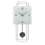 Standuhren.com 🕰️ AMS W7500 Pendelwanduhr mit quadratischem Aluminium-Zifferblatt und modernem Metall-Pendel