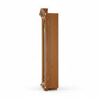 Standuhren.com 🕰️ AMS F5014-9 Pendel-Funkwanduhr aus kirschbaumlackiertem Holz in Seitenansicht