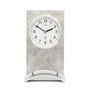 Standuhren.com 🕰️ AMS F5158 Funk-Tischuhr mit Holzgehäuse in Antiksilber-Optik und rundem Zifferblatt