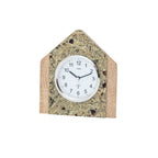 Standuhren.com 🕰️ AMS Funk-Tischuhr mit Sonoma-Holzgehäuse und natürlicher Almheu-Auflage im Landhausstil