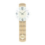 Standuhren.com 🕰️ AMS W7507 Pendelwanduhr mit feingefrästem Holzgehäuse in Messingoptik und facettiertem Mineralglas